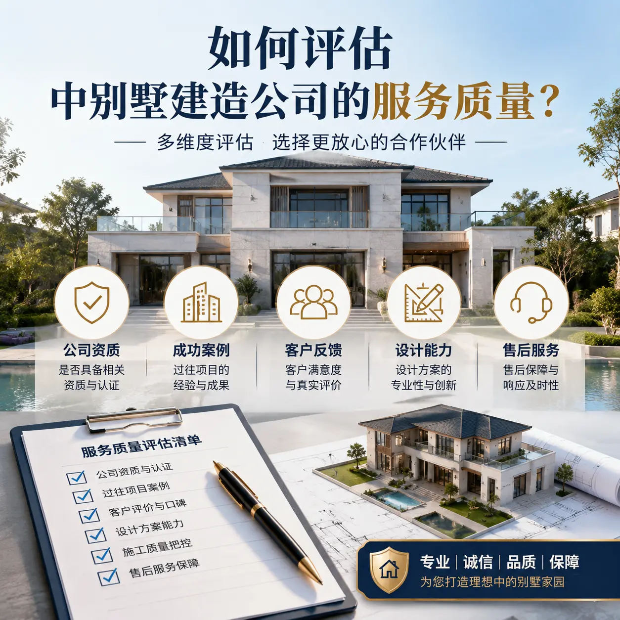 如何评估 福泉 中别墅建造公司的服务质量？