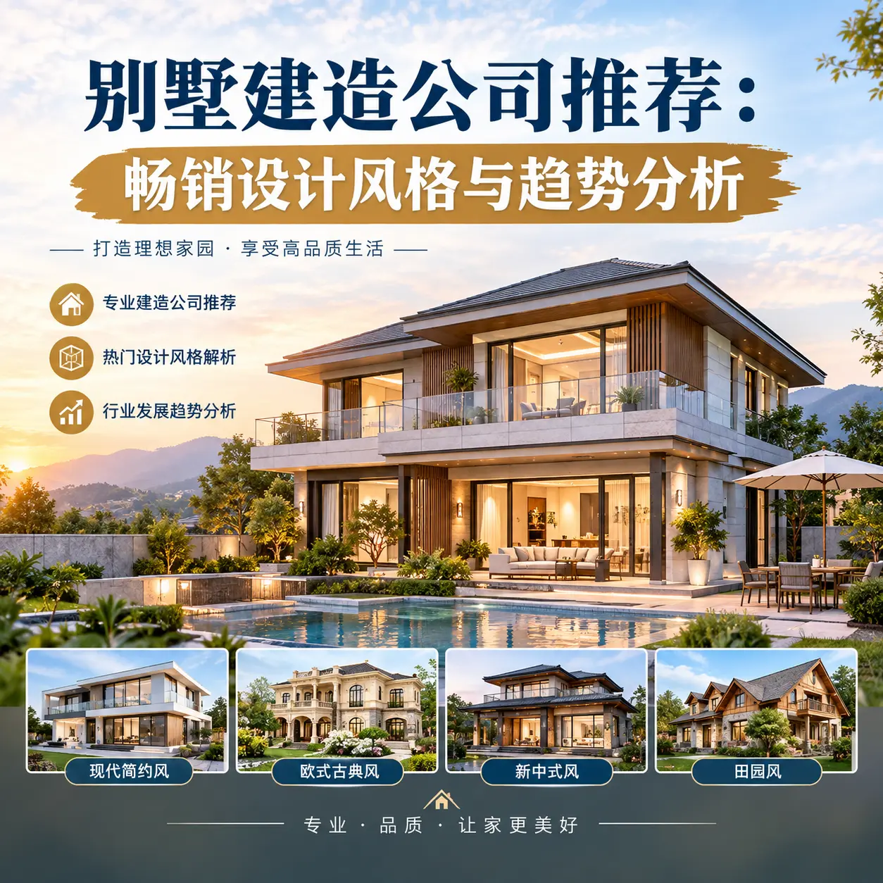 别墅建造公司推荐： 福泉 畅销设计风格与趋势分析