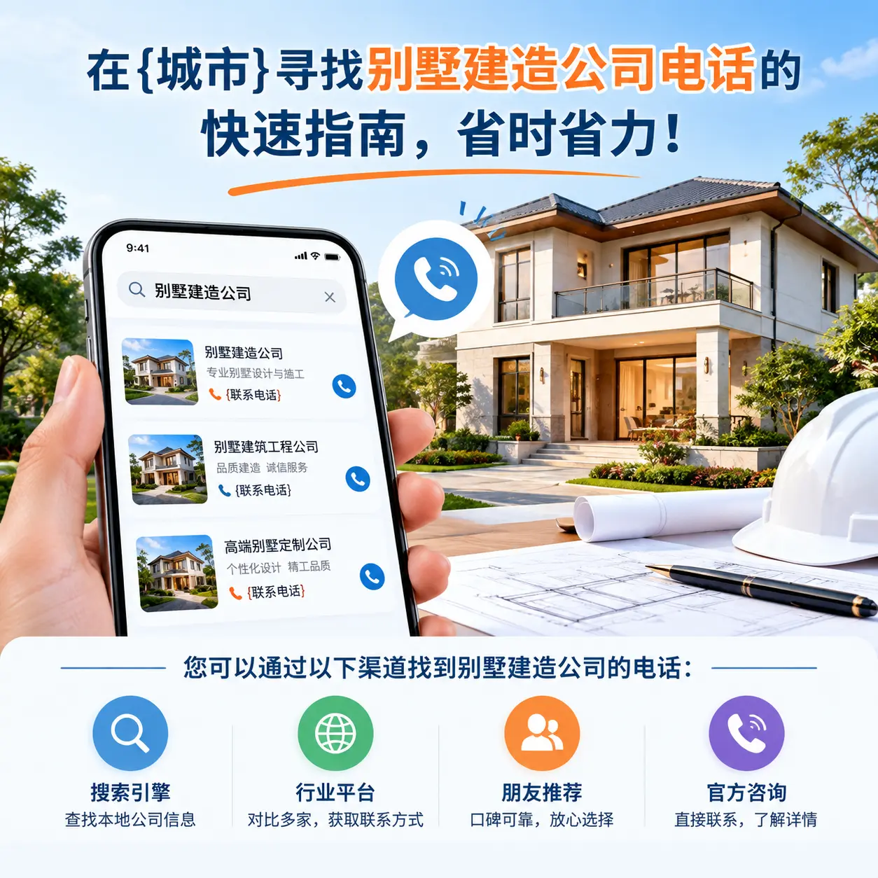 在福泉寻找别墅建造公司电话的快速指南，省时省力！