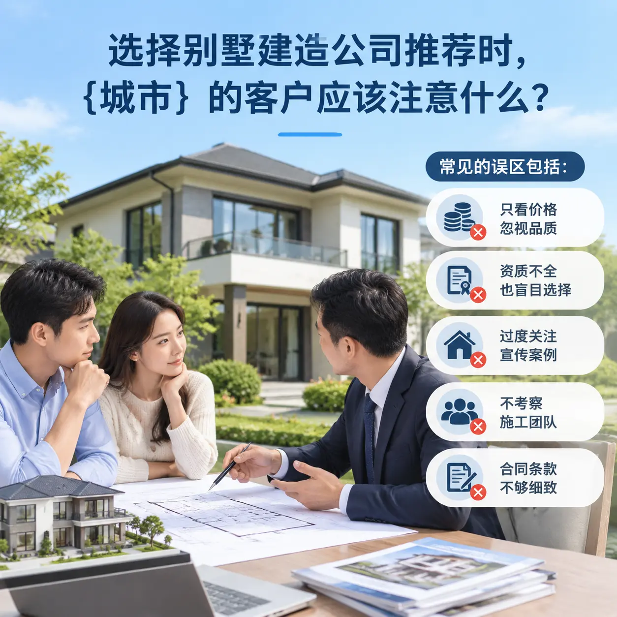 选择别墅建造公司推荐时,福泉 的客户应该注意什么?