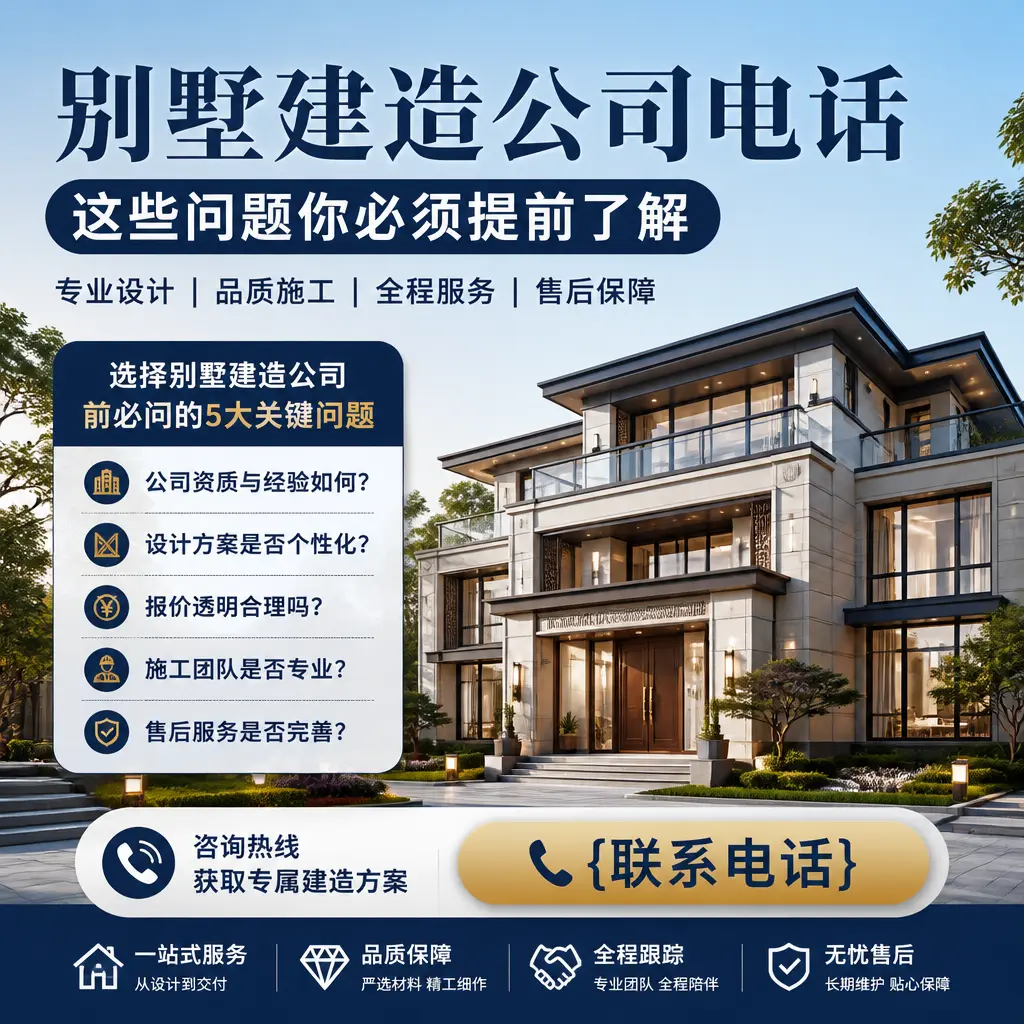 福泉别墅建造公司电话,这些问题你必须提前了解