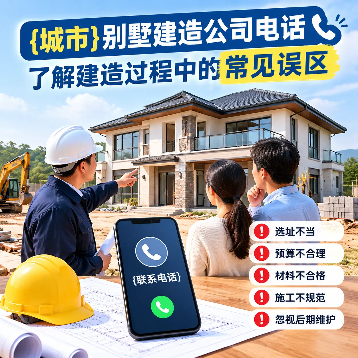 福泉别墅建造公司电话，了解建造过程中的常见误区